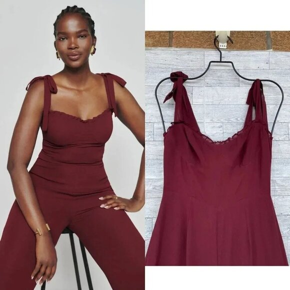 REFORMATION Alfred Jumpsuit  size 2 P - Picture 2 of 16